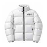 The North Face Hub White Womens Puffer Jacket – Womens Insulated Winter Jacket / Nuptse Puffer Jacket 1996 Retro Coat