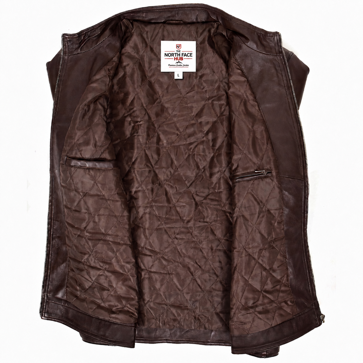Mens Soft Leather Casual Plain Zip Jacket Matt Zenith Brown