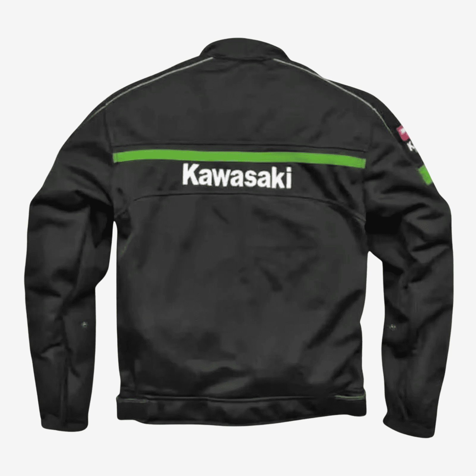 Kawasaki Mesh Motorcycle Jacket Black Breathable Windproof Biker Jacket