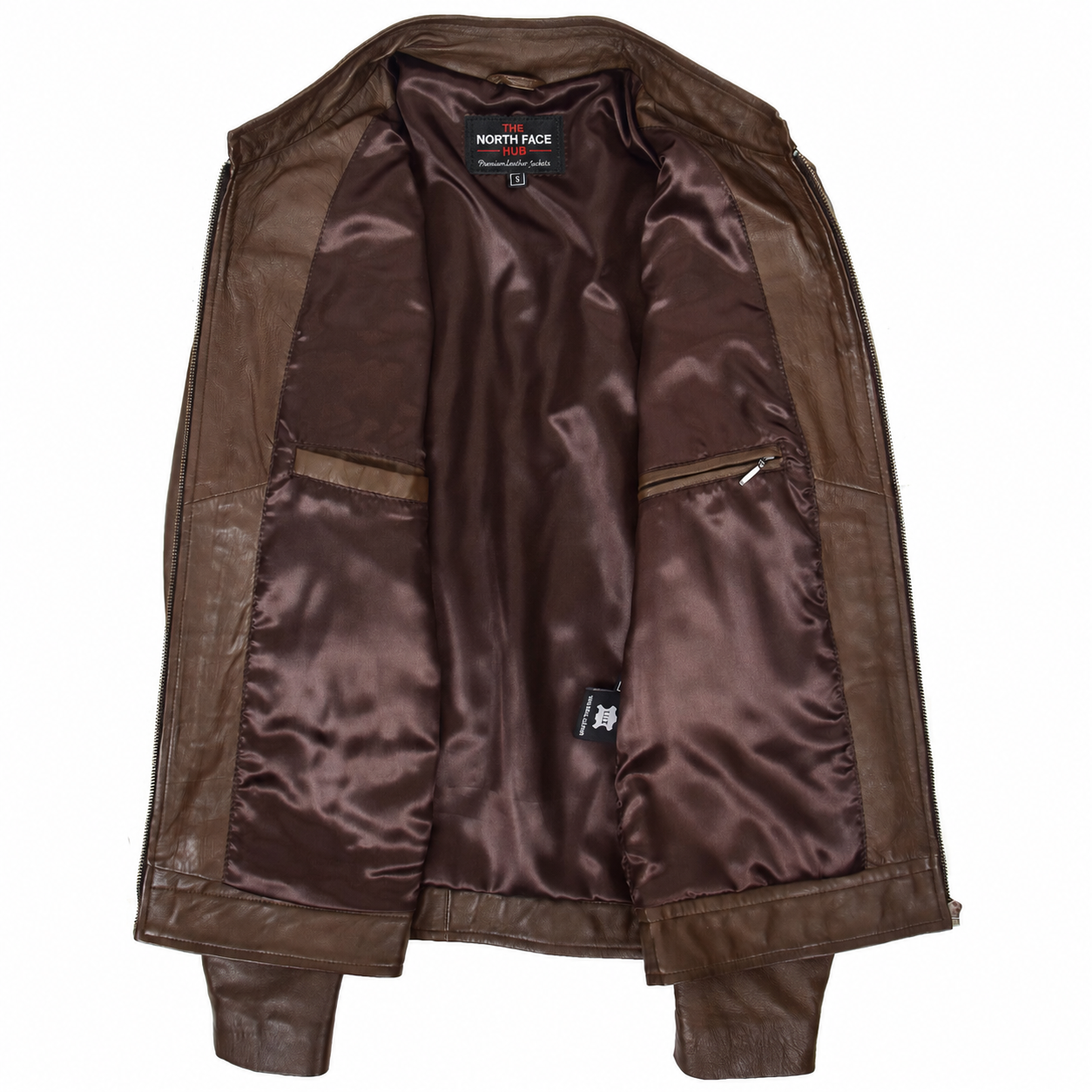 Mens Casual Biker Leather Jacket Jamie Timber