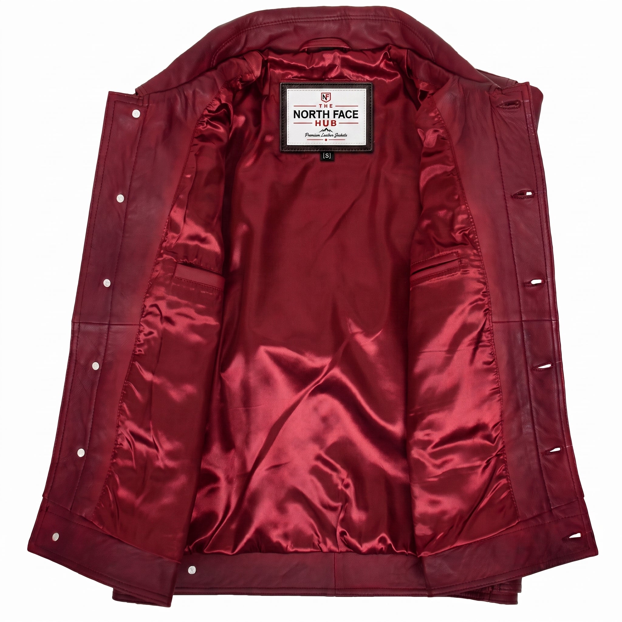 Mens Leather Lee Rider Casual Jacket Terry Infinite Burgundy