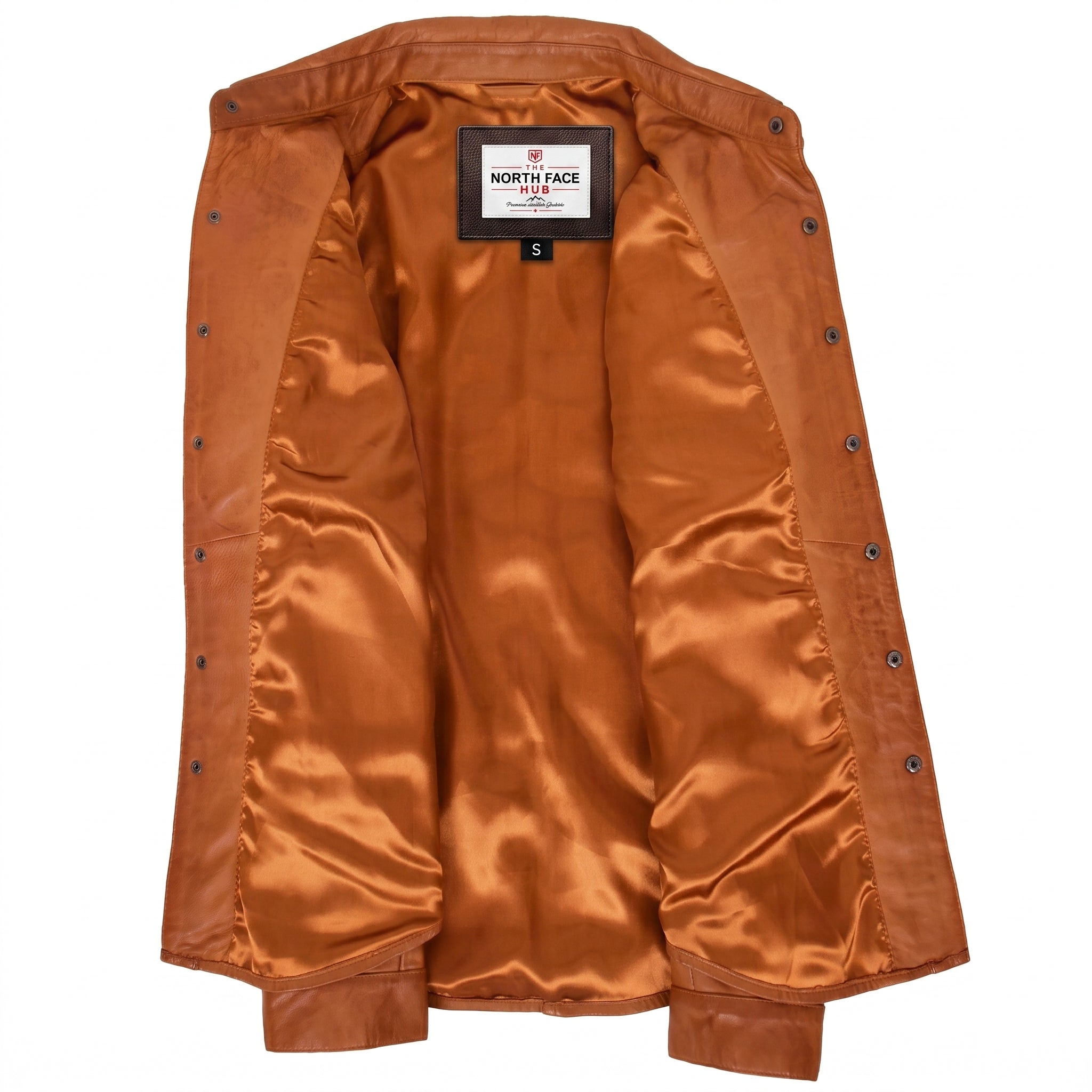 Mens Leather Shirt Classic Trucker Style Oliver Dynamo Tan