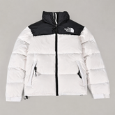 The North Face Nuptse 700 Puffer Jacket | White Black 1996 Retro Down Coat | Unisex Winter Streetwear | Warm Snow Jacket | Gift for Him / Her