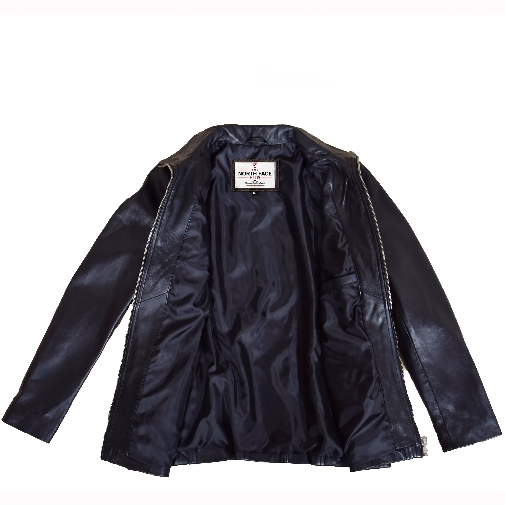 Womens Real Leather Jacket Zip Quilted ECHO Nova Black
