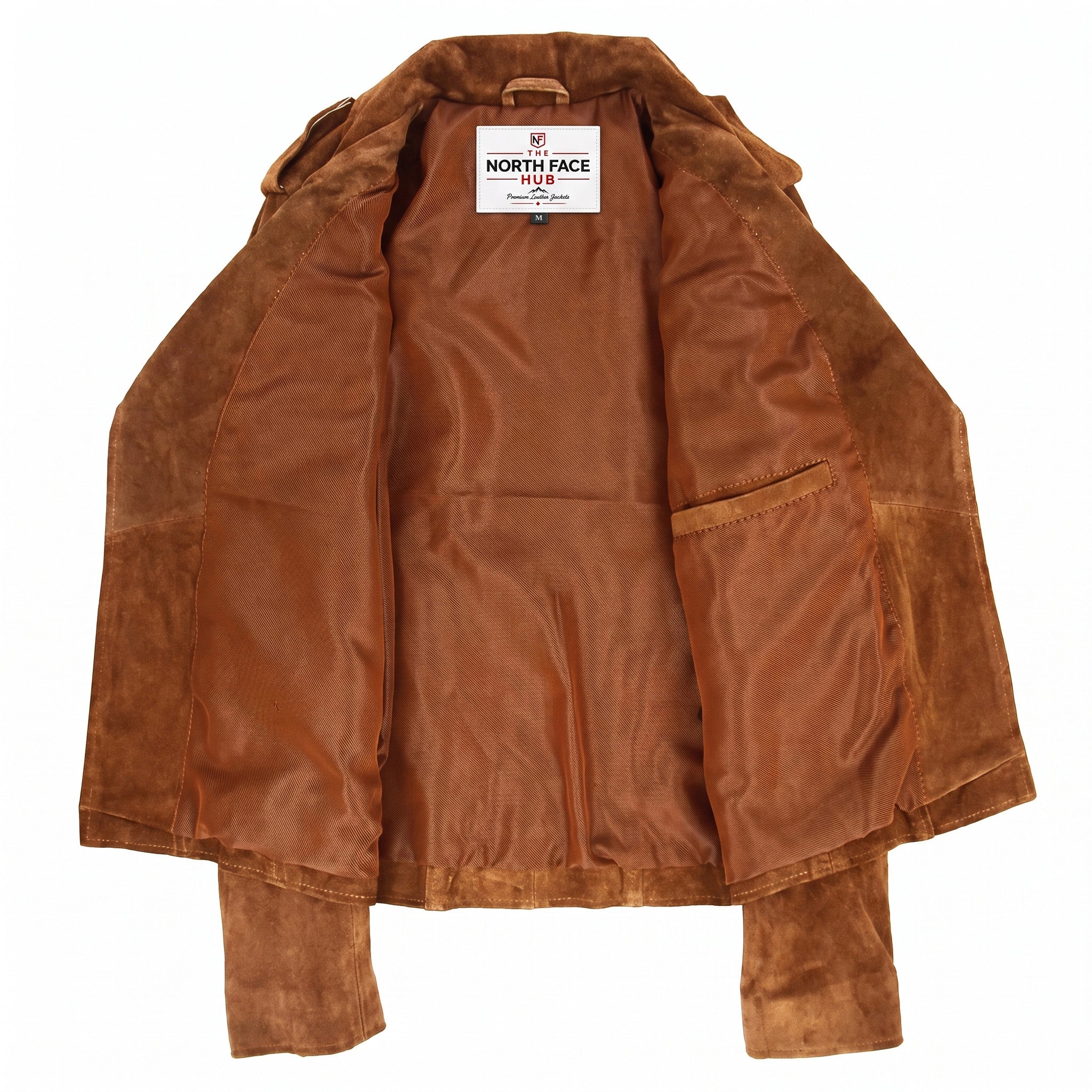 Womens Suede Biker Style Zip Jacket Skylar Dynamo Tan