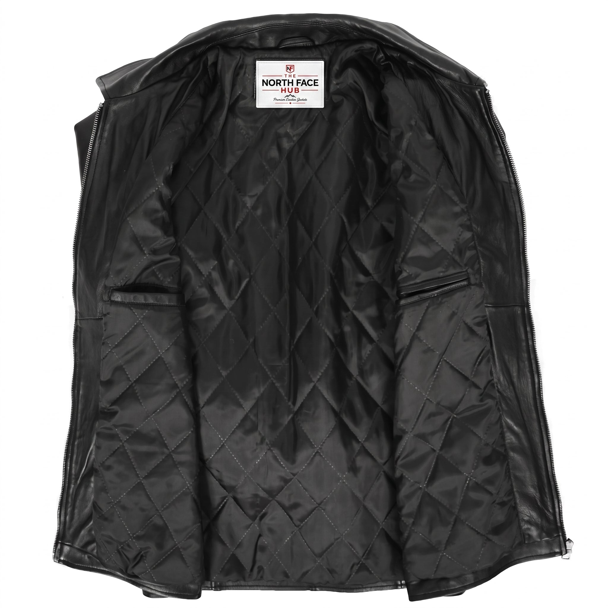 Mens Soft Leather Plain Zip Box Casual Jacket Frank Nova Black