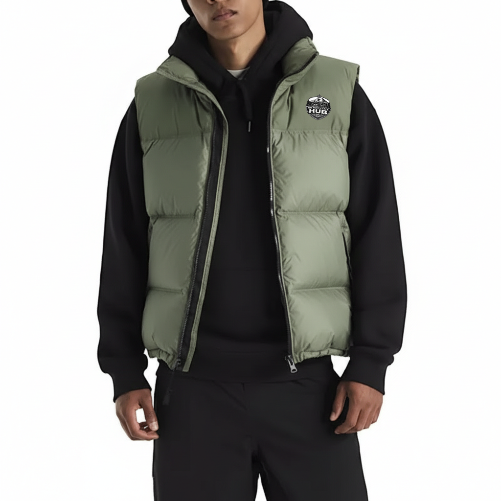 The North Face Hub Men’s 1996 Retro Nuptse Bark Mist Vest The North Face Hub Men’s 1996 Retro Nuptse Bark Mist Vest