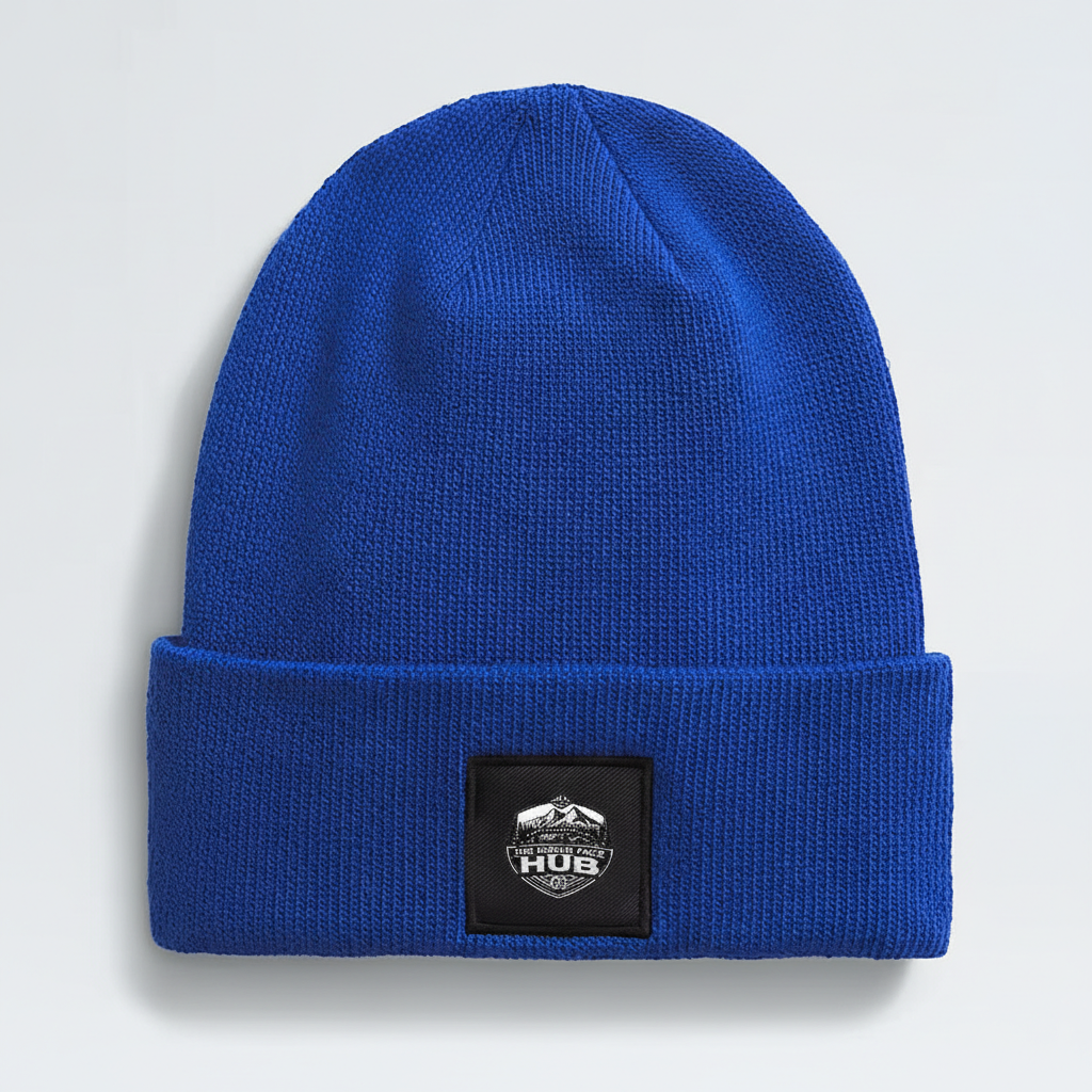 1 The North Face Hub Logo Box Cuffed Beanie | Warm Winter Hat - Image 1