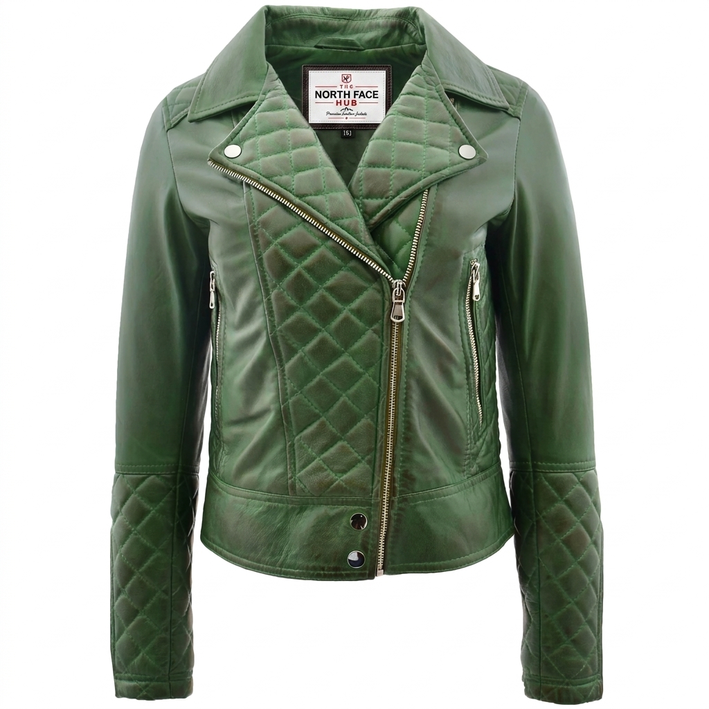 1 (1) Womens Leather Biker Jacket