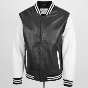 Mens Leather College Boy Varsity Jacket