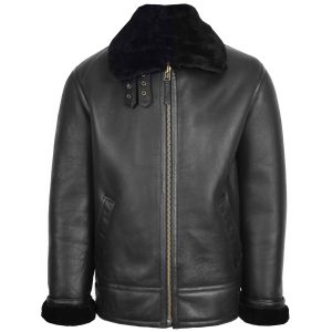 Mens Top Gun Style Sheepskin Jacket