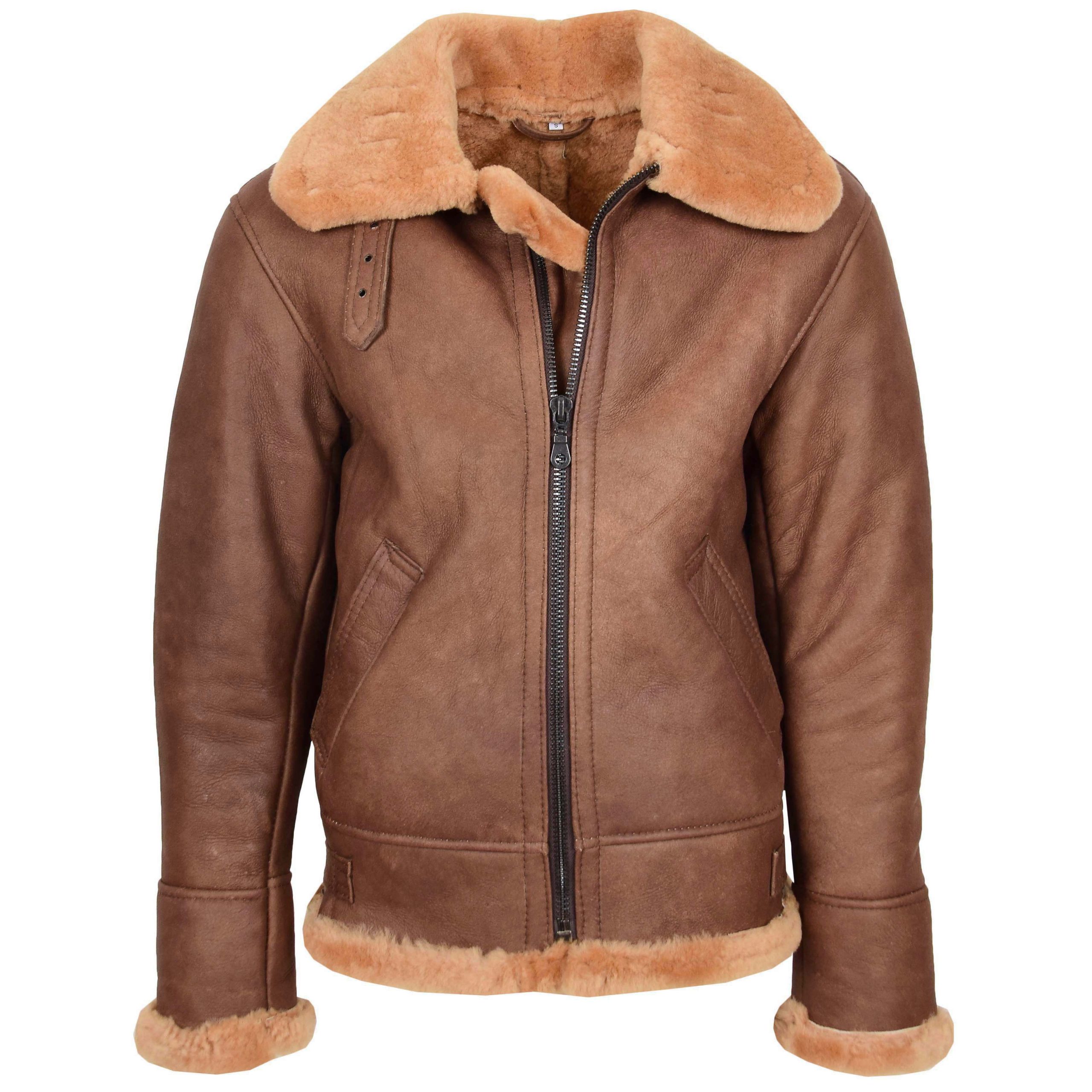 Mens B3 Sheepskin Vintage Flying Jacket
