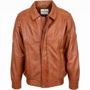 Mens Bomber Leather Jacket