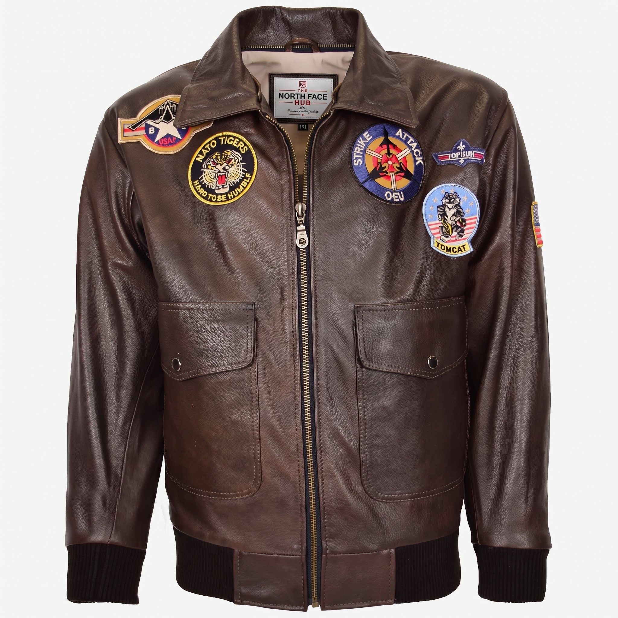 Mens Bomber Leather Jacket