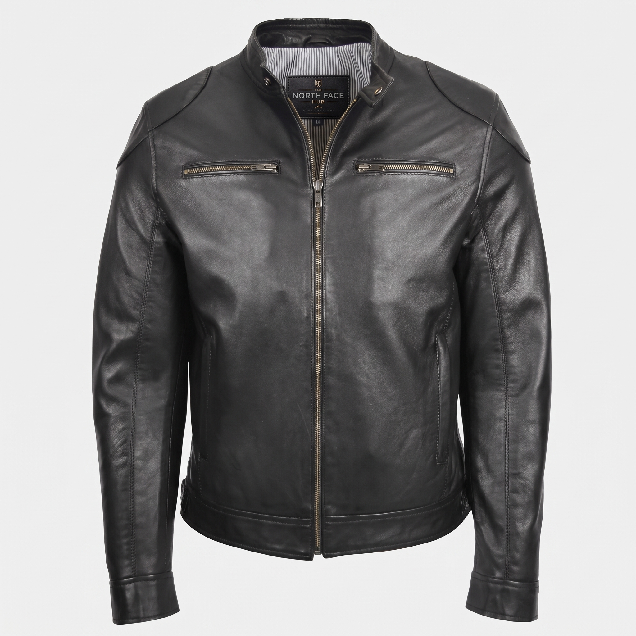 Mens Biker Soft Casual Leather Jacket