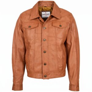 Mens Leather Lee Rider Casual Jacket