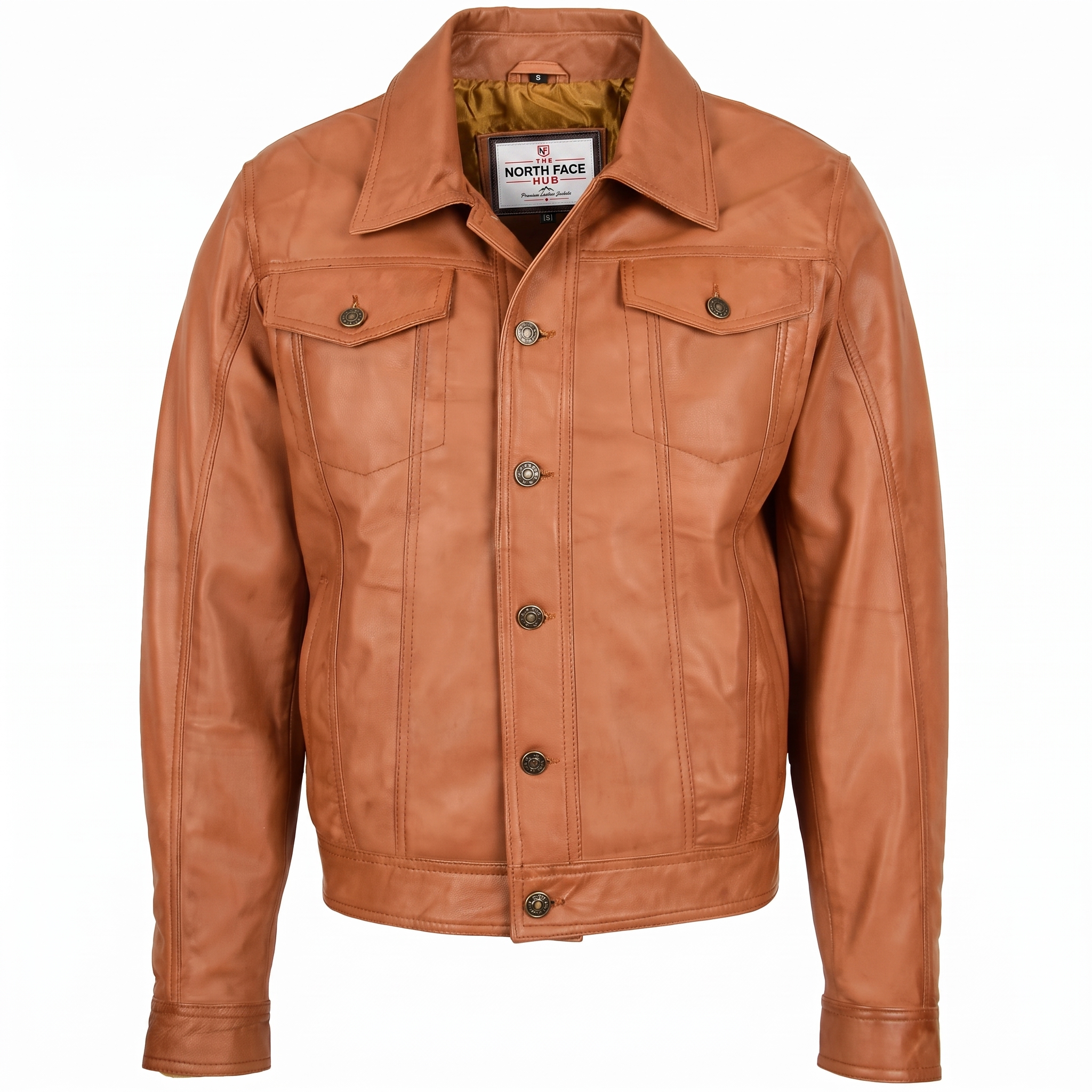Mens Leather Lee Rider Casual Jacket Terry Dynamo Tan (1) Mens Leather Lee Rider Casual Jacket