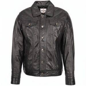 Mens Leather Lee Rider Casual Jacket