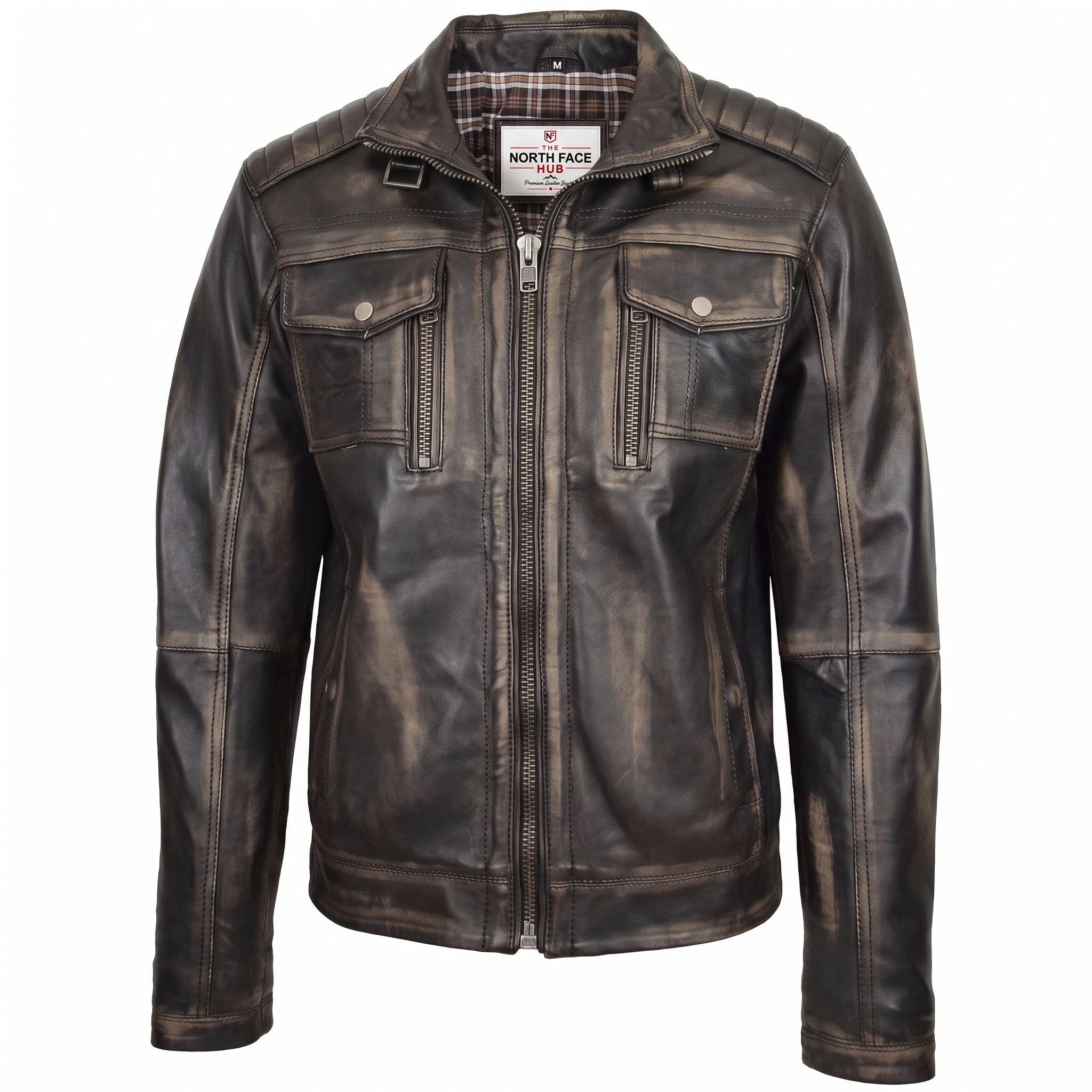 Mens Leather Urban Biker Style Jacket Hugo Paradox Rub Off (3) Mens Leather Urban Biker Style Jacket