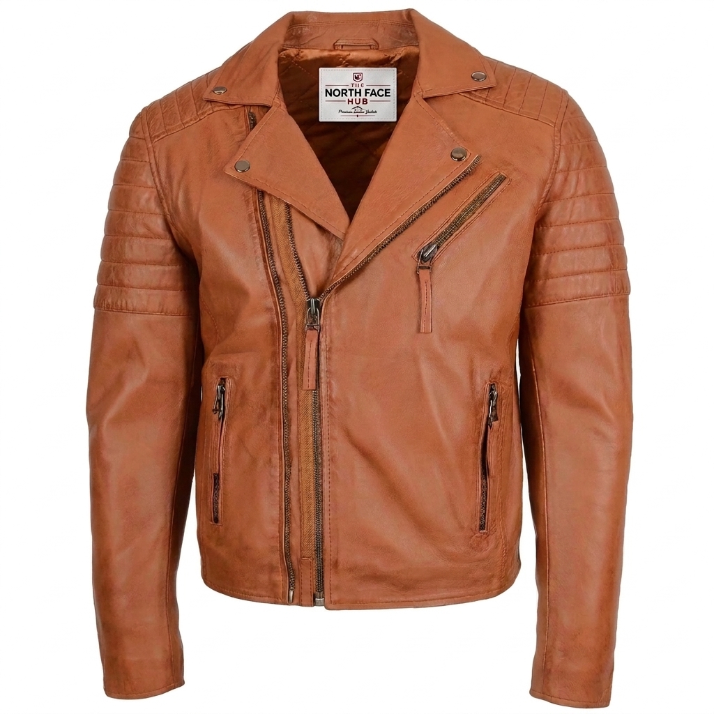 Mens Biker Leather Jacket