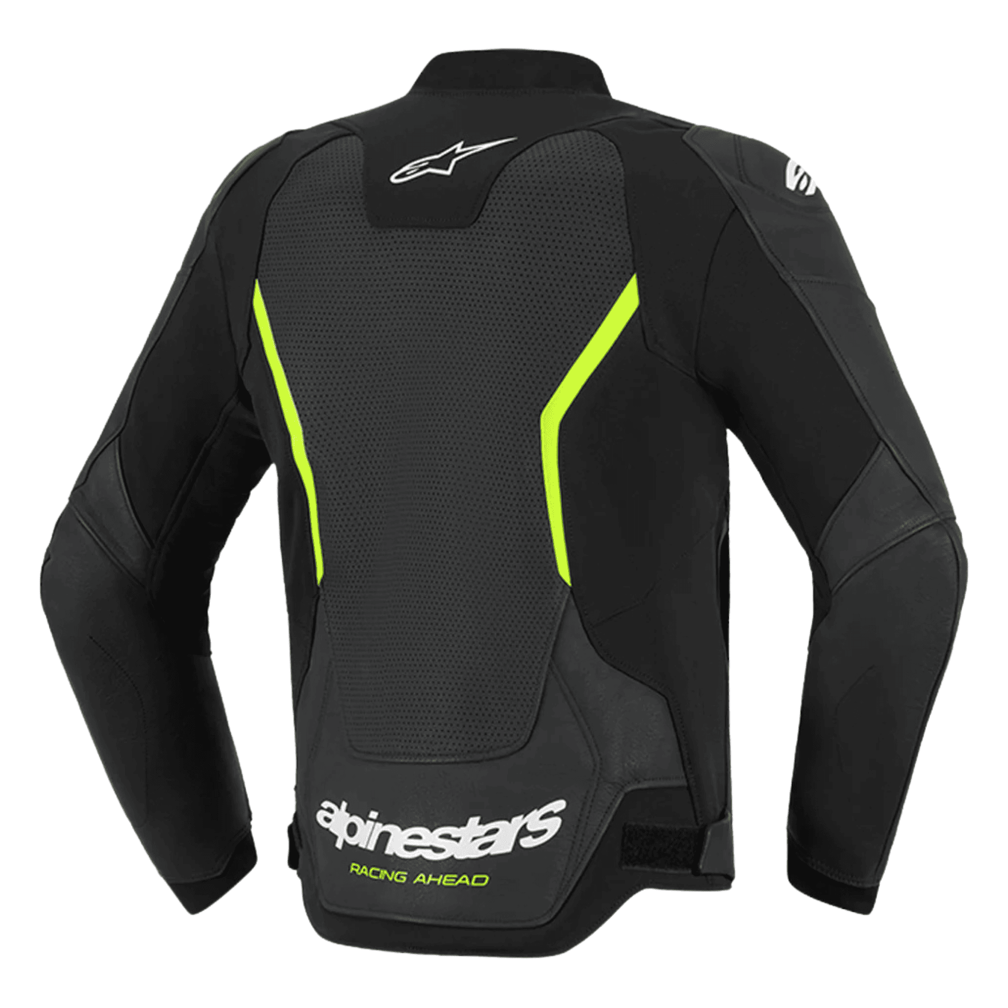 Alpinestars GP Force V2 Leather Jacket Black Green CE Armor Racing Biker Jacket - View 2