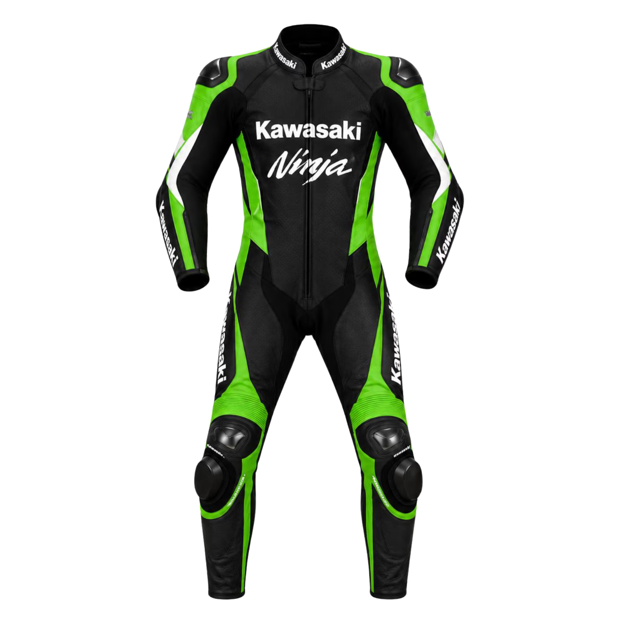 Kawasaki Ninja Motorcycle Racing Suit Leather Biker Suit Track Day Moto Gear 1 Kawasaki Ninja Motorcycle Racing Suit Leather Biker Suit Track Day Moto Gear - image 1