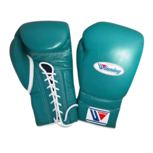 Winning Lace Up Boxing Gloves Green
