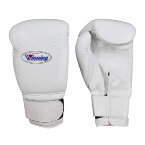 Winning Velcro Boxing Gloves White