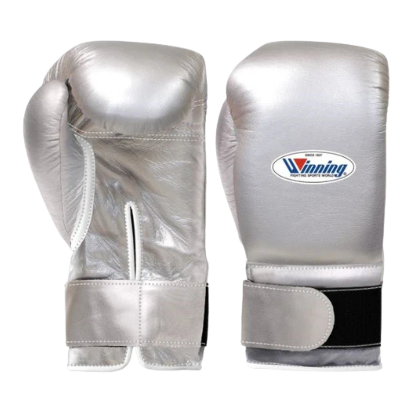 Winning Velcro Boxing Gloves Silver Winning Velcro Boxing Gloves Silver