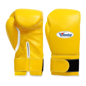 Winning Velcro Boxing Gloves Yellow