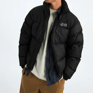 Black Mens Puffer Jacket