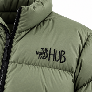 Bark Mist Womens Puffer Jacket - The North Face Hub